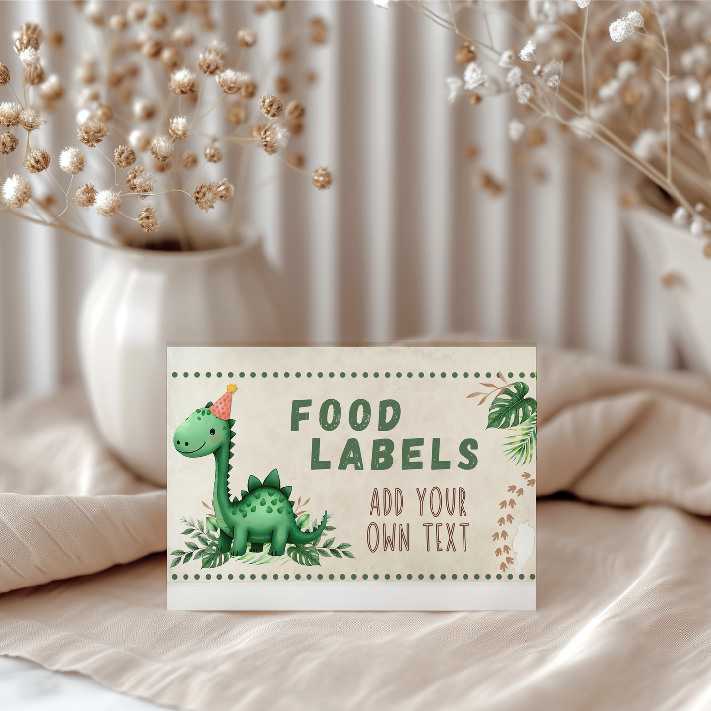 Dino One-A-Saurus Place Cards