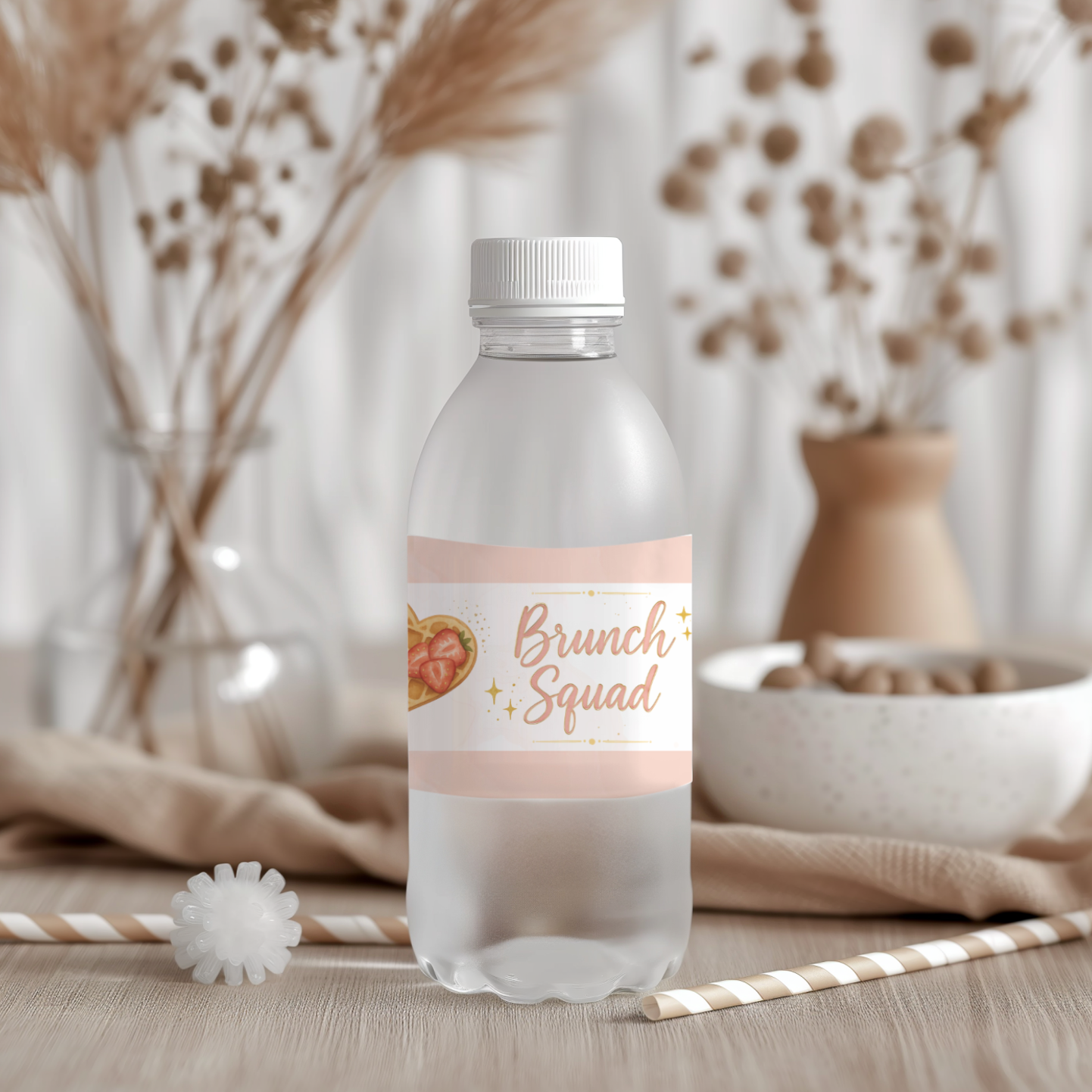 Galentine's Water Bottle Label