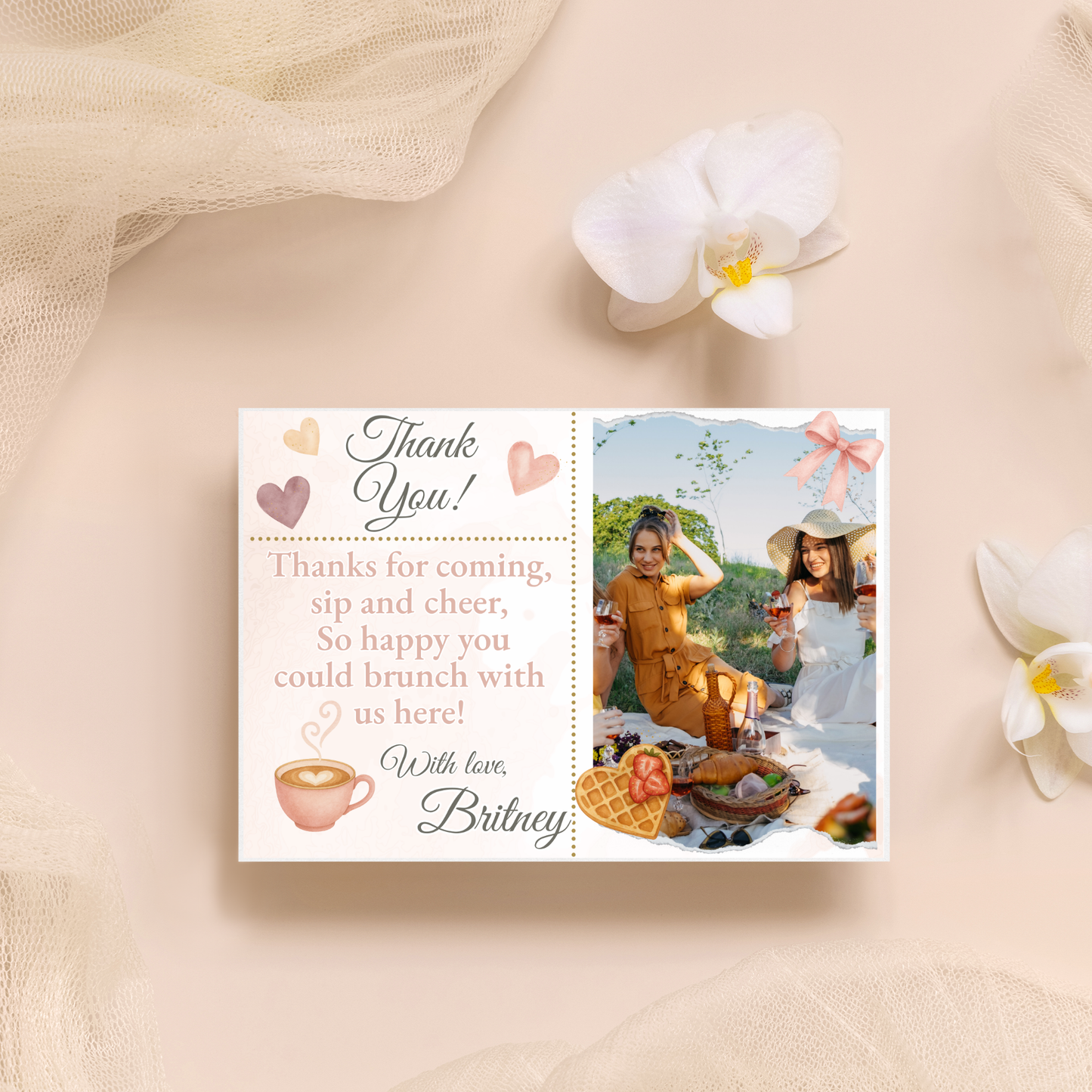 Galentine's Thank You Card