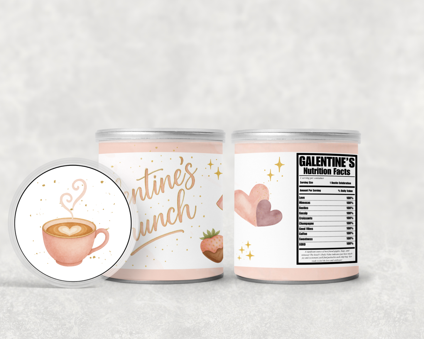 Galentine's Pringle Labels